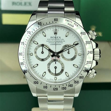 rolex daytona white diamond dial|rolex daytona 116520 serviced by.